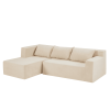 Sectional Couch Covers L Shape Sofa Covers, 2 Pcs Anti-Slip Sofa for 3 + 3 Seaters Chaise Cushion Couch with Pillowcases