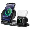 Wireless Charger 3 in 1 10W / 15W Qi Fast Charging Pad Dock Station Travel Chargers for Multiple Devices for iPhones, Android, Galaxy S- Series, Watch