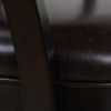 Williams 27in Swivel Counter Height Bar Stool, Vintage Brown Faux Leather
