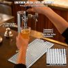 VEVOR Kegerator Beer Drip Tray, 304 Stainless Steel Keg Drip Trays with 4 Non-Slip Rubber Pads and Detachable Cover