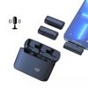 Dual Wireless Lavalier Microphone For IPhone IPad; Wireless Clip On Mic Professional Plug-Play Wireless Lapel Microphones For Recording; Live Stream