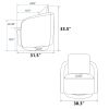 30.3"W Swivel Accent Barrel Chair and Comfy Round Accent Single Sofa Chair, 360 Degree Club Chair