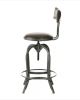 Upholstered Adjustable Height Swivel Barstool