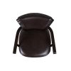 Williams 27in Swivel Counter Height Bar Stool, Vintage Brown Faux Leather