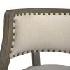 Paris 30.5' Farmhouse Bar Stool with Backrest, Light Beige Linen