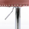 Swivel Velvet Barstools Adjusatble Seat Height from 25-33 Inch