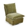 Detachable Green Chenille Single 360 Swivel Rocking Rocker,360 Swivel Sofa Chair & Single Sofa Lounge, Comfortable Seating for Living Room & Bedroom