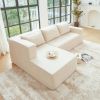 Sectional Couch Covers L Shape Sofa Covers, 2 Pcs Anti-Slip Sofa for 3 + 3 Seaters Chaise Cushion Couch with Pillowcases