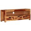 TV Stand 43.3"x11.8"x15.7" Solid Wood Acacia