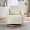 30.3"W Swivel Accent Barrel Chair and Comfy Round Accent Single Sofa Chair, 360 Degree Club Chair