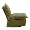 Detachable Green Chenille Single 360 Swivel Rocking Rocker,360 Swivel Sofa Chair & Single Sofa Lounge, Comfortable Seating for Living Room & Bedroom