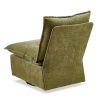 Detachable Green Chenille Single 360 Swivel Rocking Rocker,360 Swivel Sofa Chair & Single Sofa Lounge, Comfortable Seating for Living Room & Bedroom