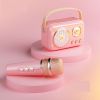 Portable KTV Speaker With Microphone Set; Retro BT Speaker With Home Karaoke Machine; Portable Handheld Karaoke Mics Speaker Machine For Kids And Adul